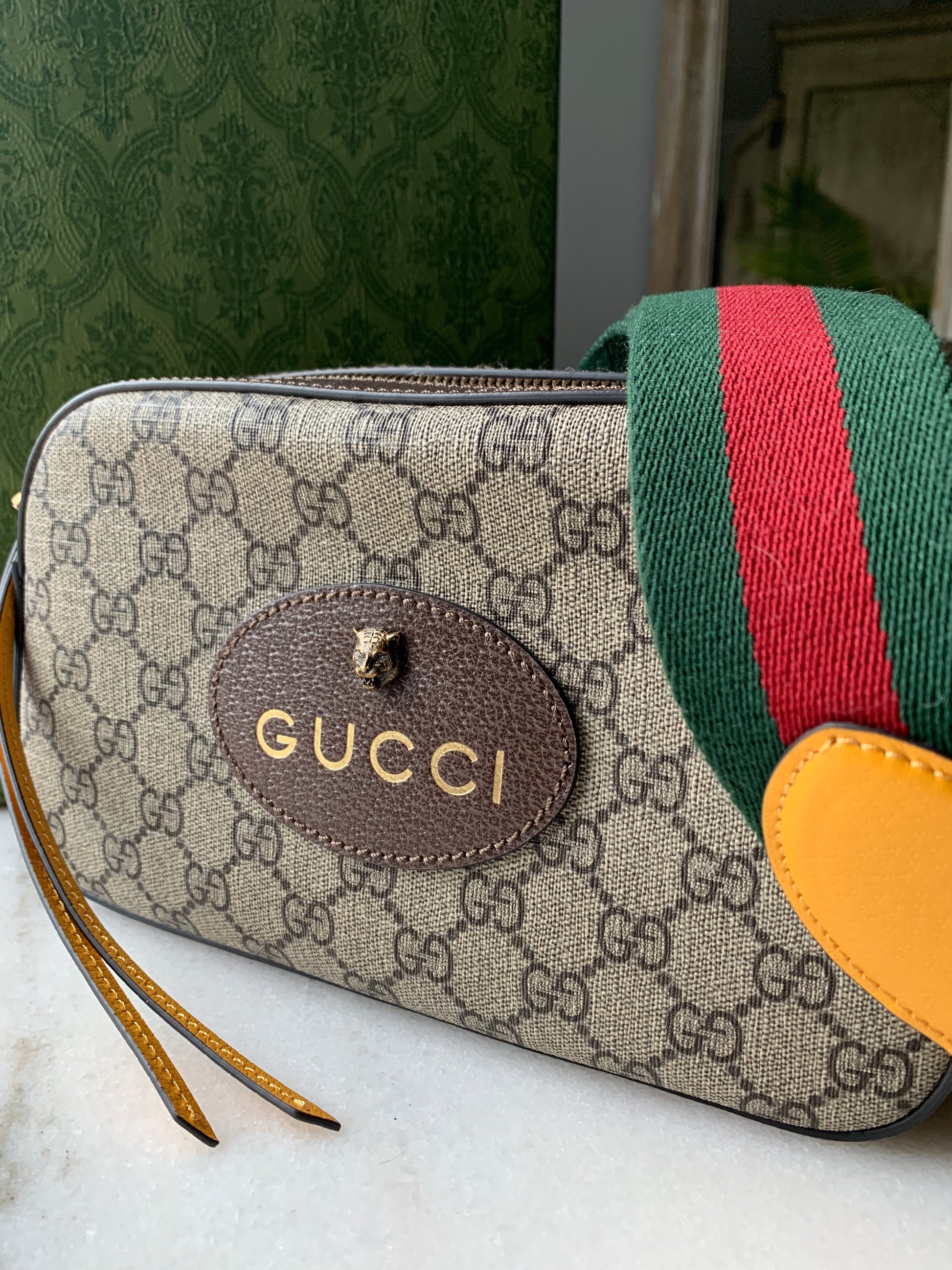 Gucci Neo Vintage GG Supreme Belt Bag in Brown for Men