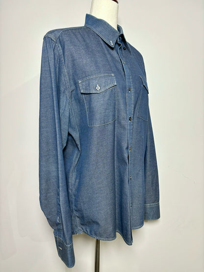 Mens Size L Vince Denim Men's Shirt