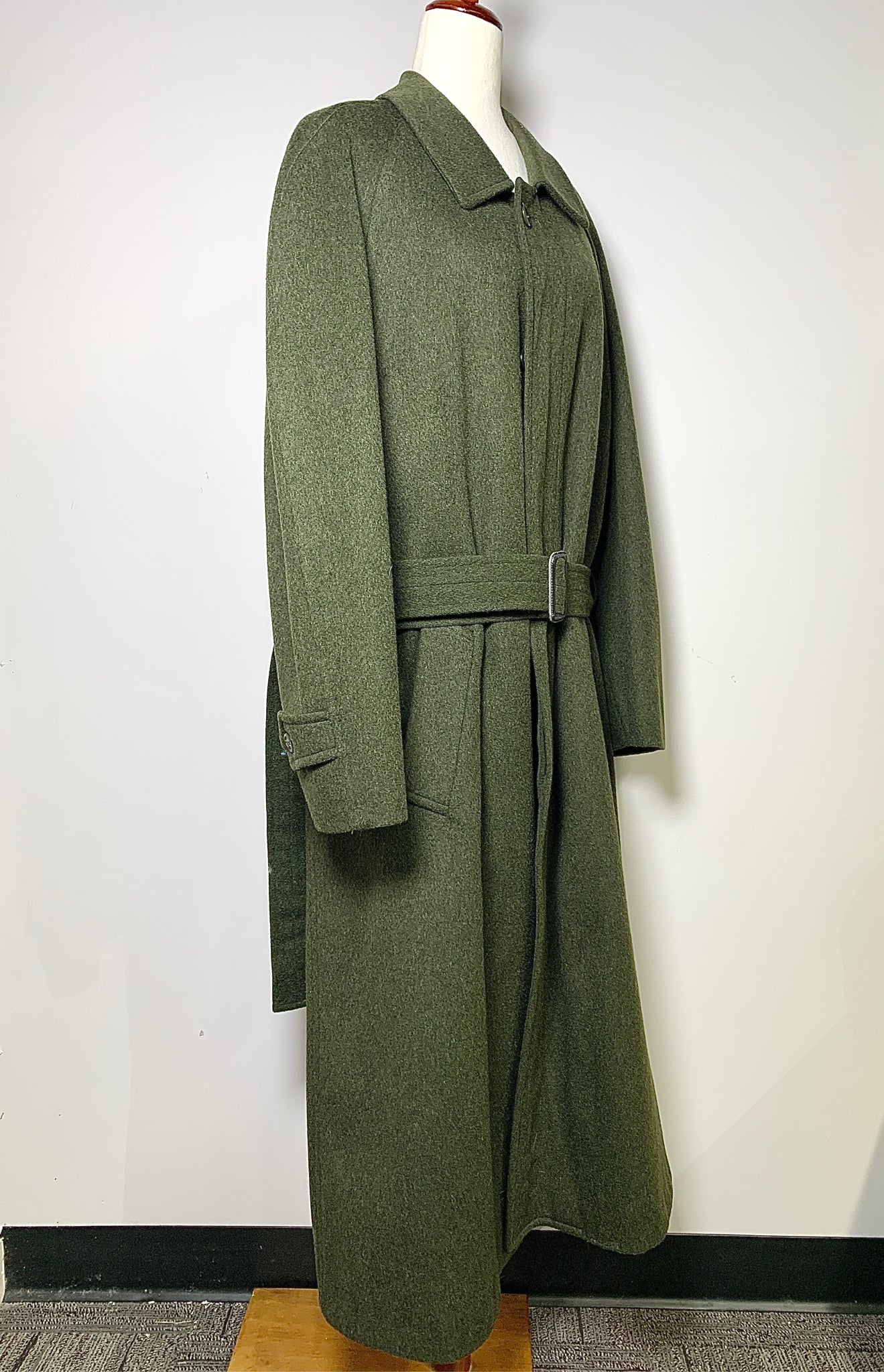 Burberry Hunter Green Wool Men's Mens Size XL Coat