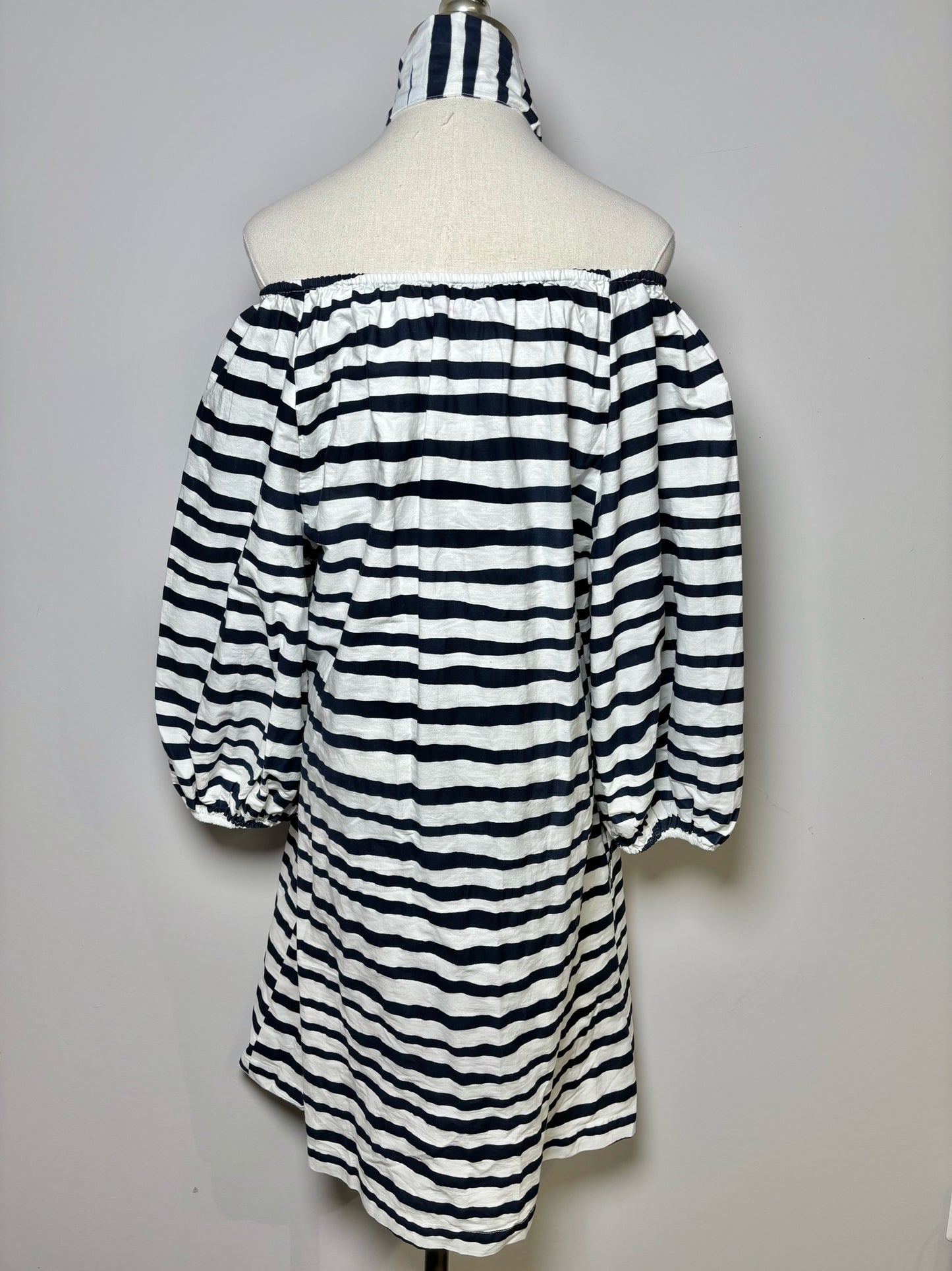 Black Print Women Size S Frances Valentine Black & White Stripe Dress