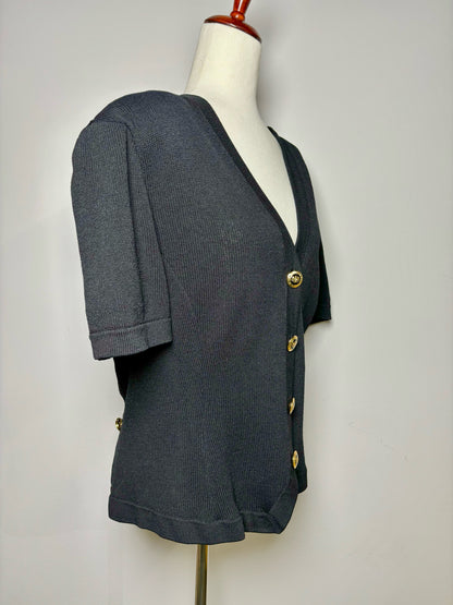 Women Size L St. John Black Top