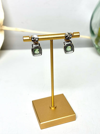 David Yurman Earrings Chartreuse Green Pierce