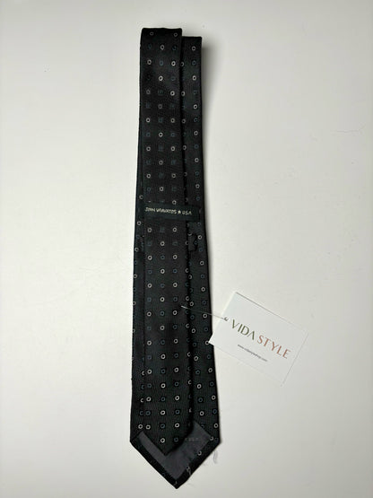 John Varvatos USA Black Silk Circles Men's Tie