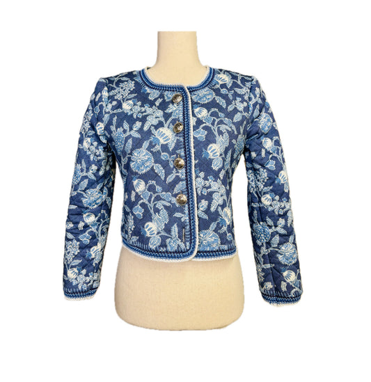 Derek Lam 10 Crosby Floral Quilted Blazer