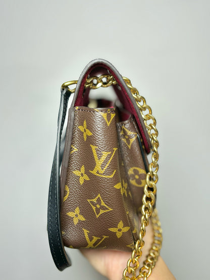 Louis Vuitton Monogram Coated Canvas Used Brown Medium Passy