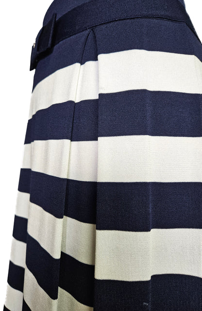 Carolina Herrera Blue Nautical Knit Dress