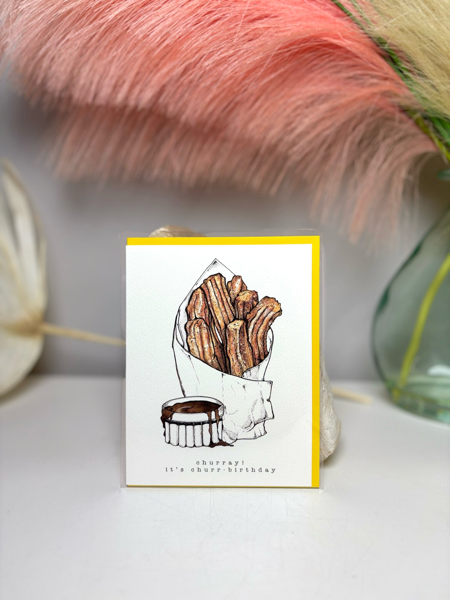 Paper Cards by Allie Greeting Card Bday Churros