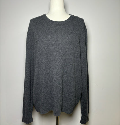 Bloomingdale's Gray Cashmere Solid Men's Mens Size XL Sweater