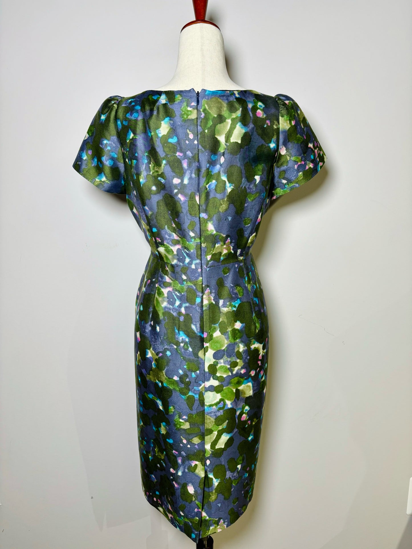 Women Size 10 J. Crew Multi-Color Floral Silk Sheath Dress