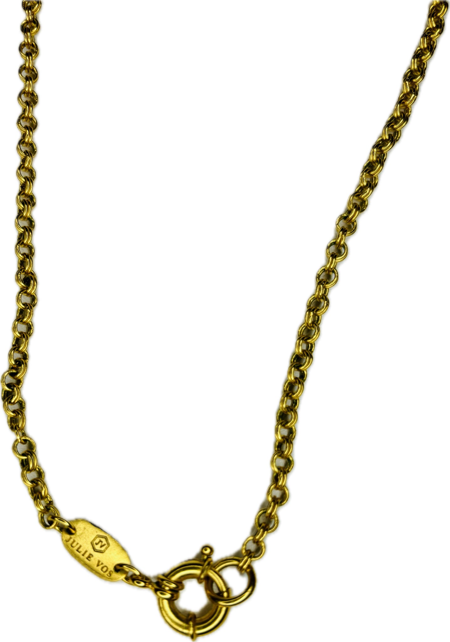 Julie Vos Gold Honeycomb Bee Necklace