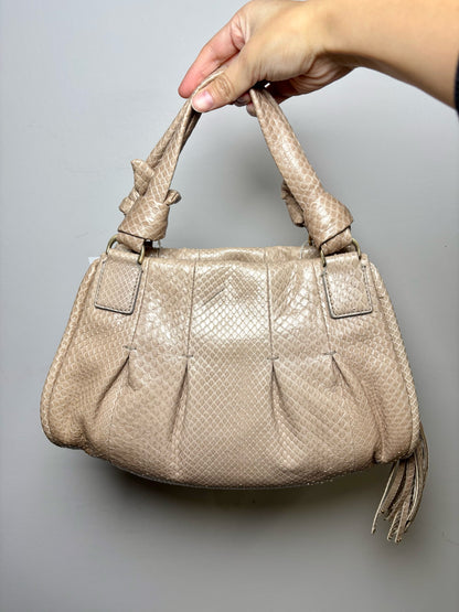 Taupe Python Cole Haan Snakeskin Tote Bag