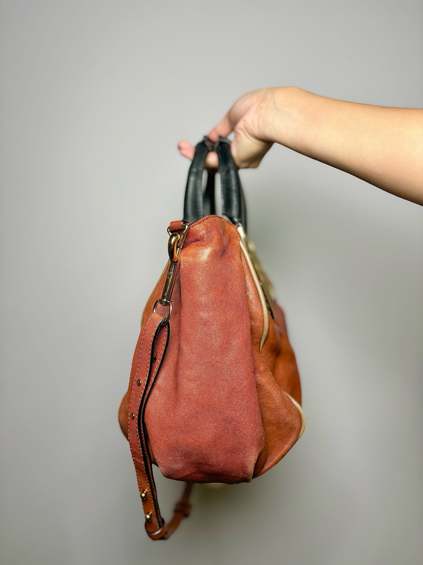 Brown Chloe Leather Purse