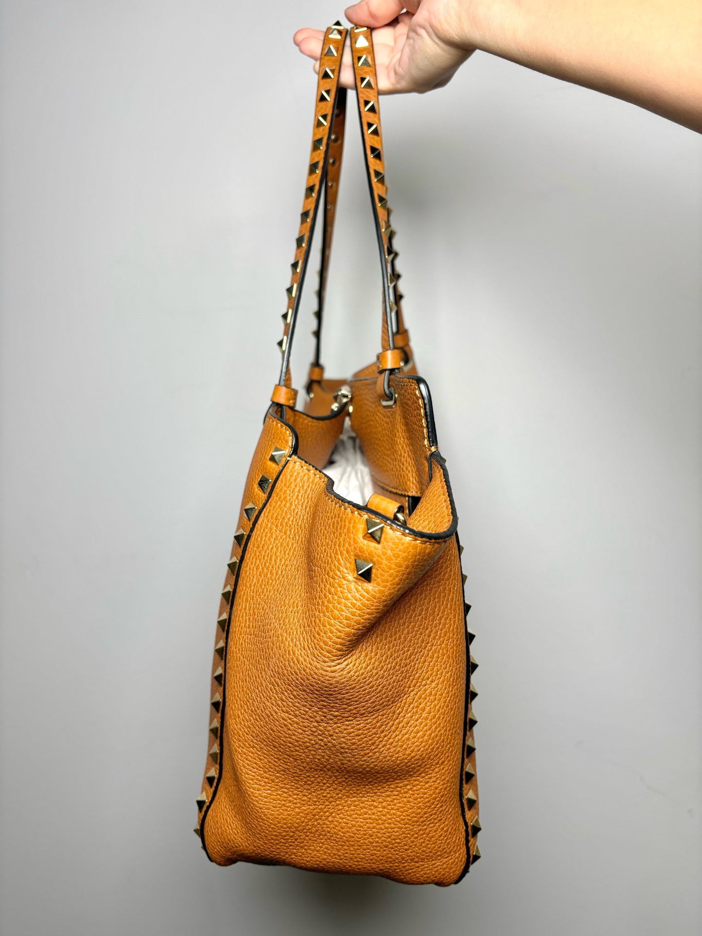 Valentino Garavani Cowhide Leather Tote Bag