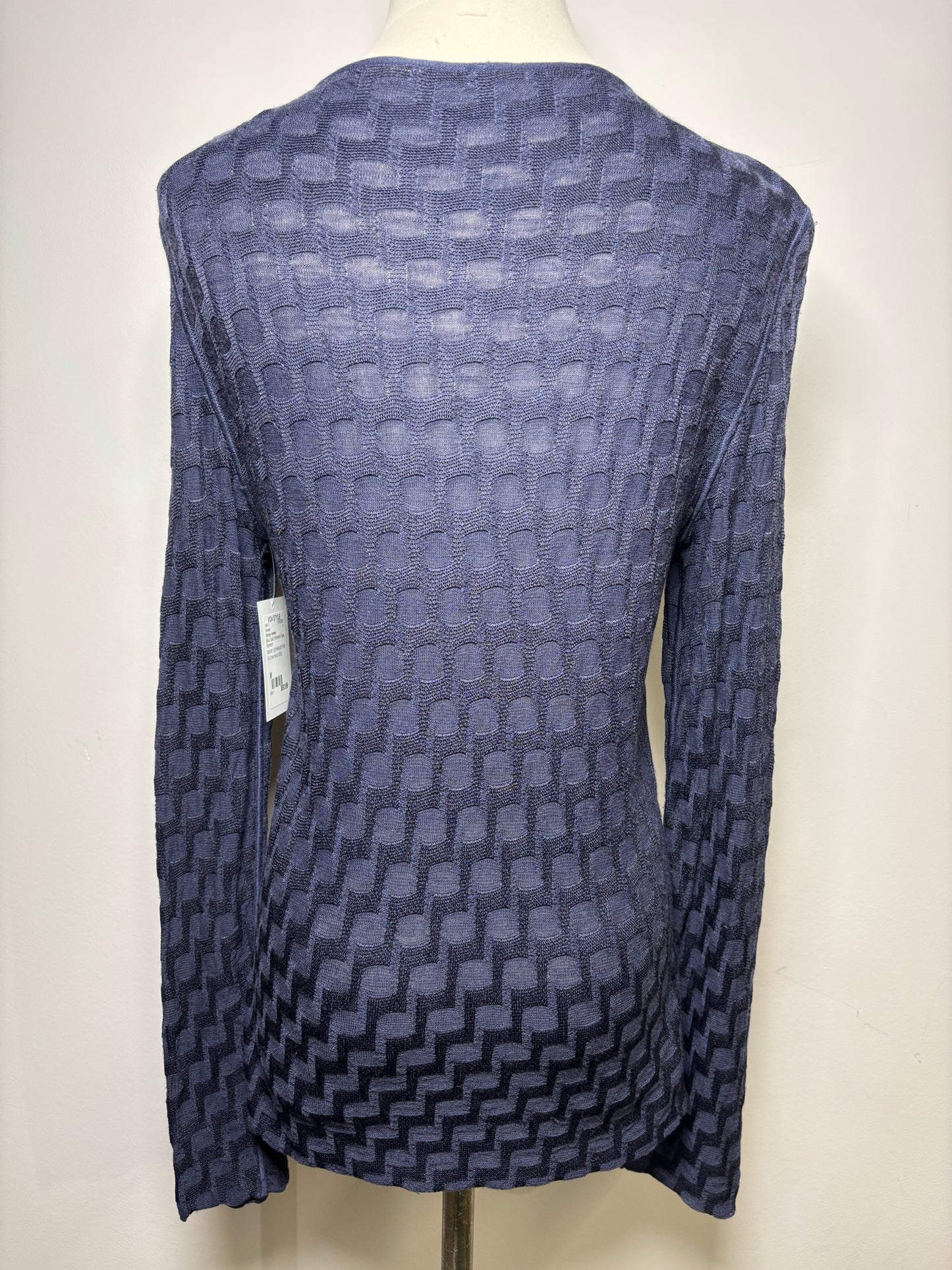 Women Size M Giorgio Armani Blue Solid Sweater