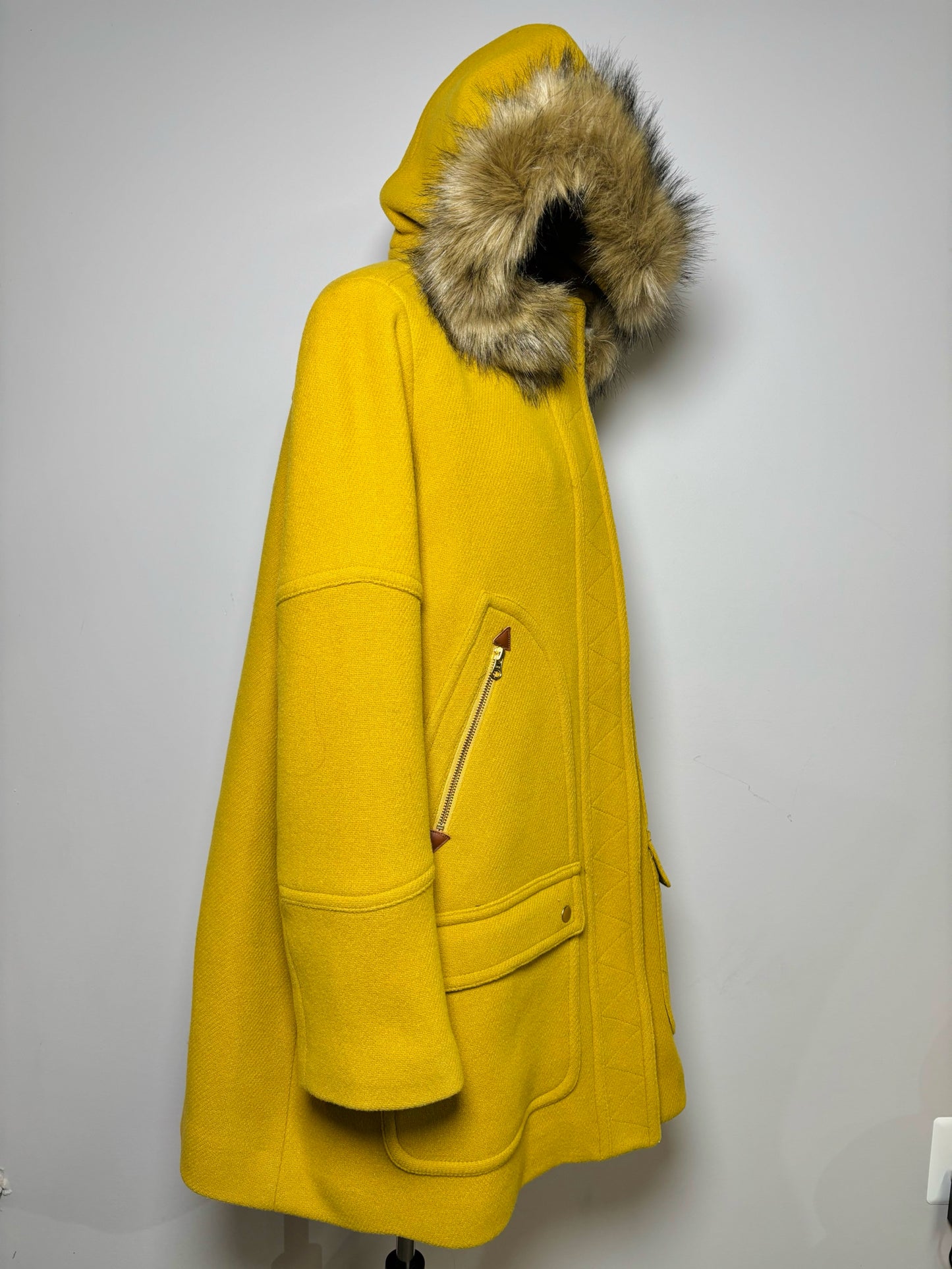 Women Size 20 J. Crew Mustard Coat