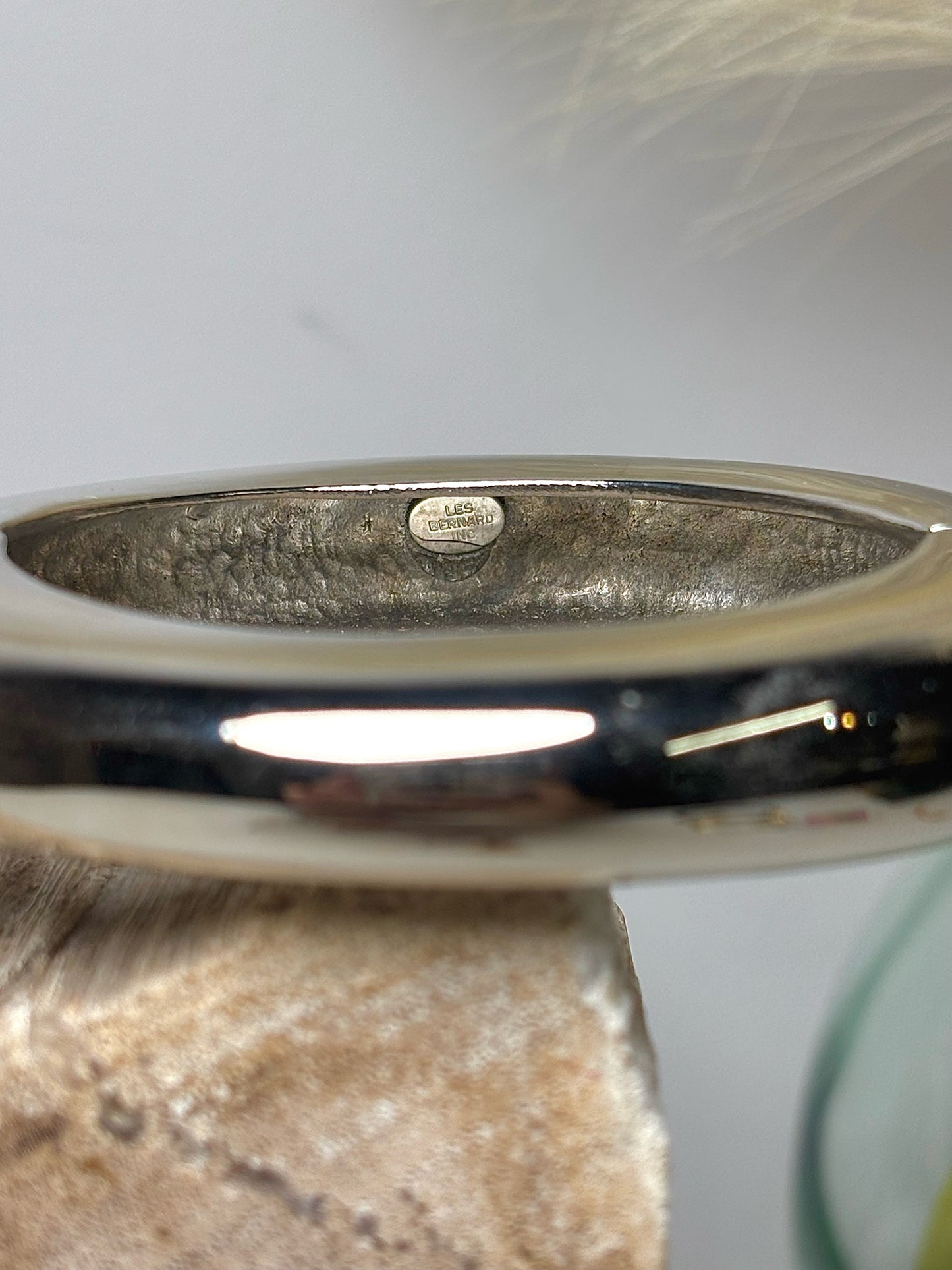 Les Bernard Polished Sterling Silver Bangle