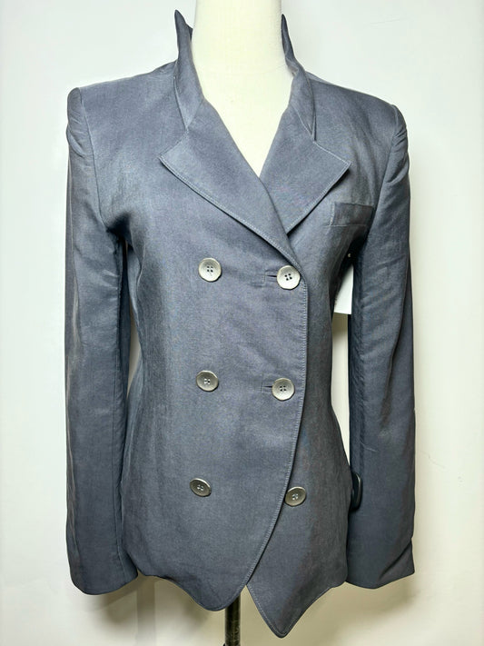 Women Size 6 theyskens' theory Navy Silk Blazer