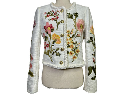 Derek Lam Floral Embroidered Blazer