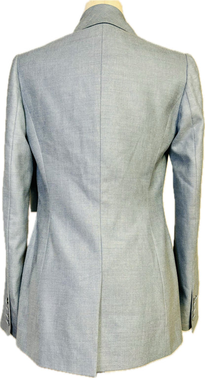 Gabriela Hearst Asymmetric Silk-Linen Blend Blazer
